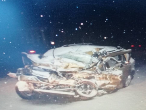 Опубликовано фото смертельного лобового ДТП с фурой на воронежской трассе