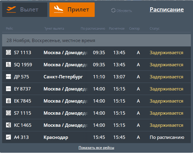 Расписание самолетов на 9 февраля. Прилеты по Воронежу. Воронежская область прилет.