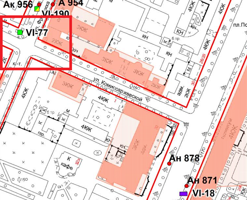 Схема размещения нестационарных торговых объектов красногорск