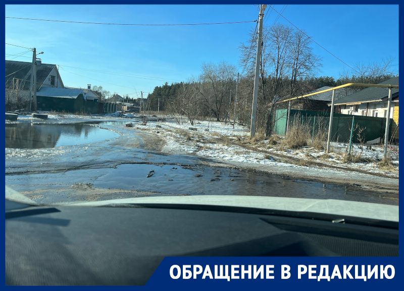 Река вместо улицы появилась в Воронеже