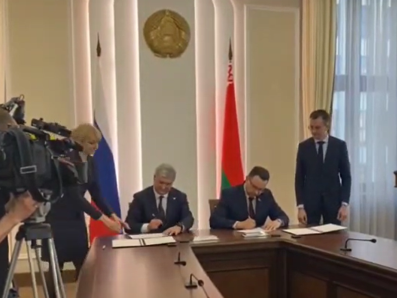 Губернатор Гусев заключил с премьер-министром Белоруссии соглашение о сотрудничестве до 2026 года