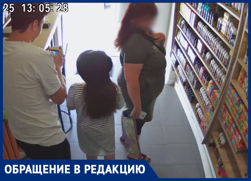 Преступление женщины с ребенком попало на видео в Воронеже
