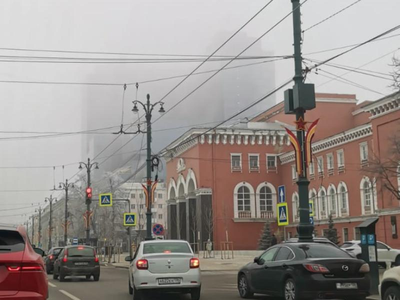 Туман показал, как выглядит центр Воронеж без гигантского отеля Marriott