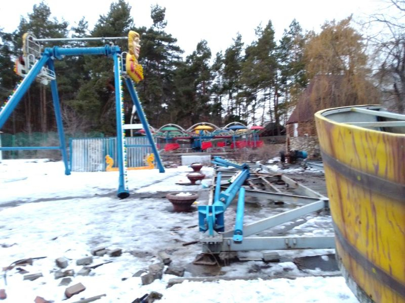 Воронежцы сообщили об уничтожении аттракционов в парке «Танаис»