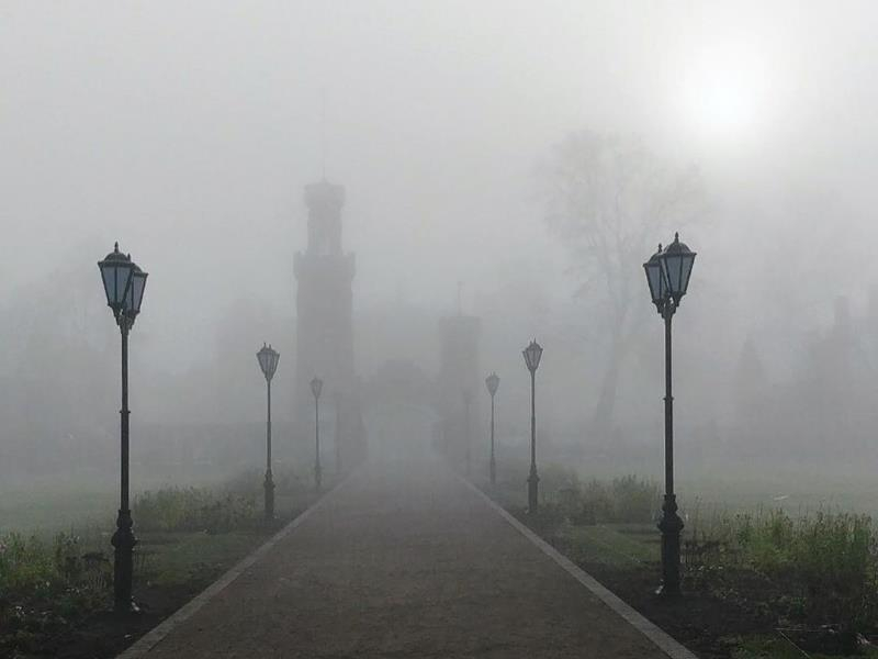 Мистическое фото с дворцом и туманом сняли под Воронежем