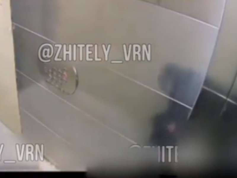 Девушка справила нужду в лифте и попала на видео в Воронеже