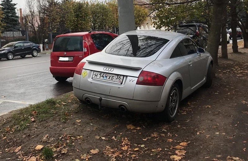 Мажор на Audi TT показал, как избежать платной парковки в Воронеже
