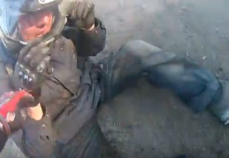 Видео жесткого падения воронежского байкера вызвало злорадство