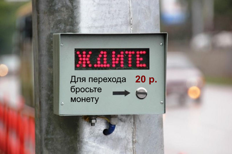 В Воронеже издевательски предложили ввести систему платных пешеходных переходов