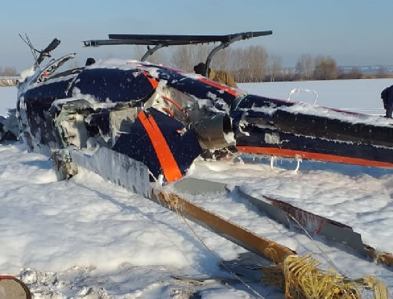 Возбуждено уголовное дело по факту крушения вертолета под Воронежем