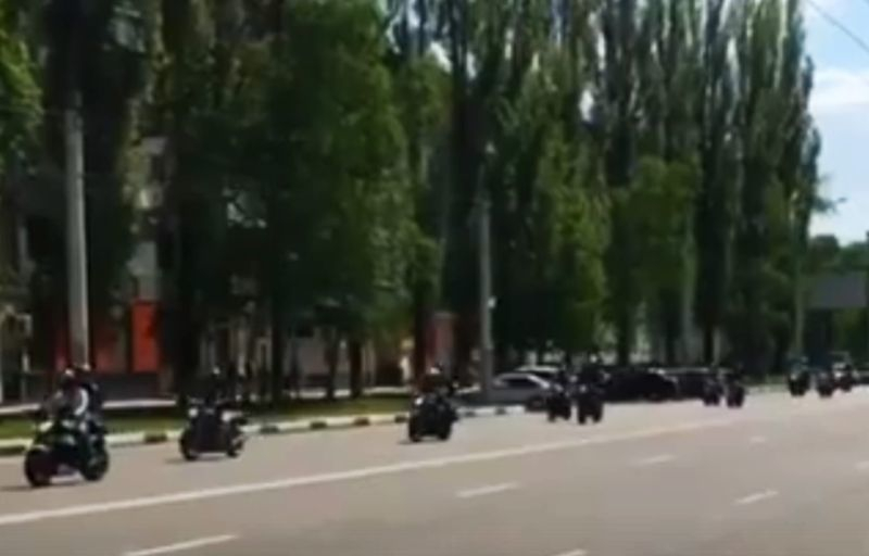 Проезд сотни байкеров в Воронеже сняли на видео