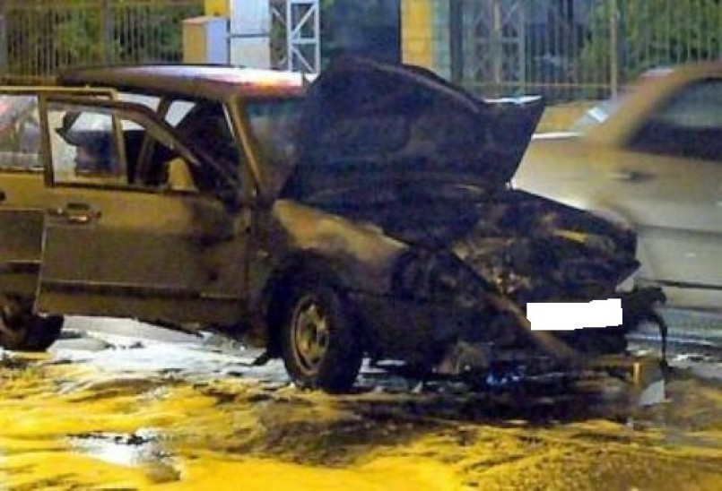 В Коминтерновском районе Воронежа сгорела «Лада Калина»