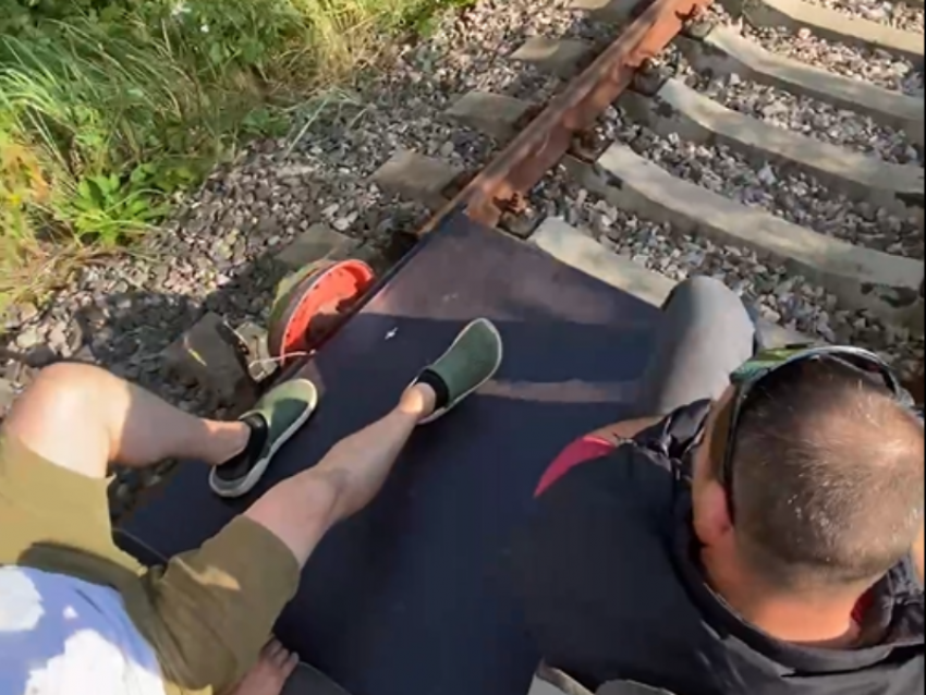 «Революция» на рельсах: воронежцы испытали самодельный эко-транспорт