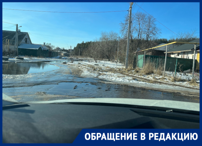 Река вместо улицы появилась в Воронеже 