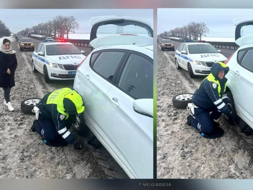 Попавшую в западню жительницу Воронежа спасли сотрудники ГАИ