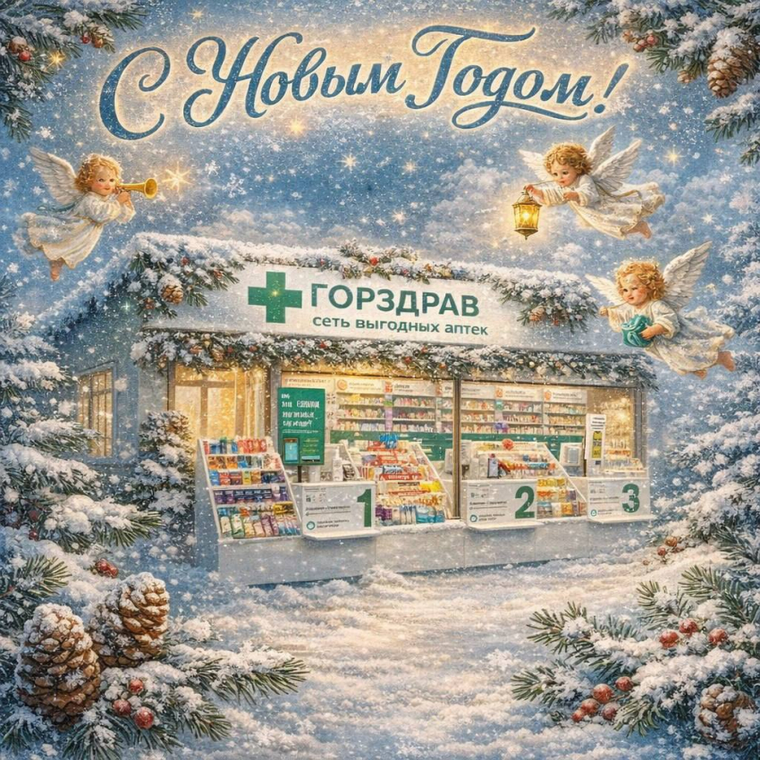 Сеть аптек «Горздрав» поздравляет всех жителей Воронежа с Новым Годом и Рождеством! 