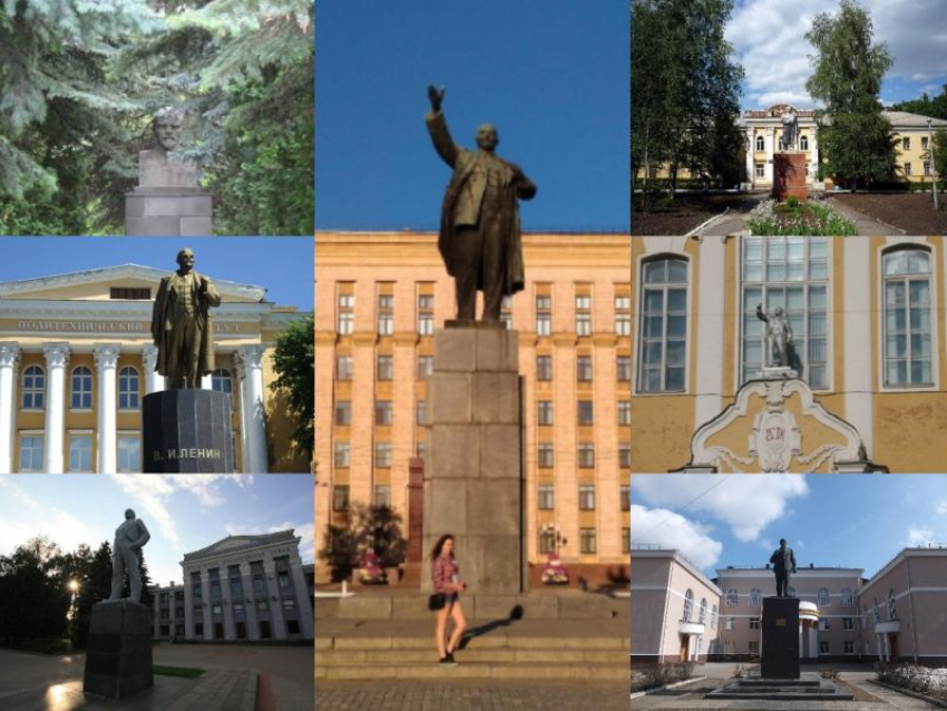 Как Воронеж за короткий период уставился десятком изваяний Ленина