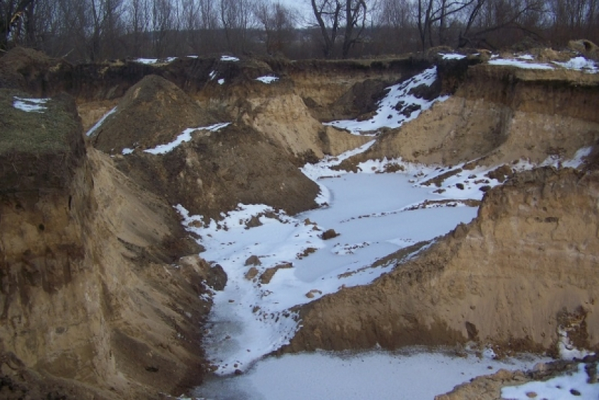 Для строительства “губернаторского” свинокомплекса воруют песок?