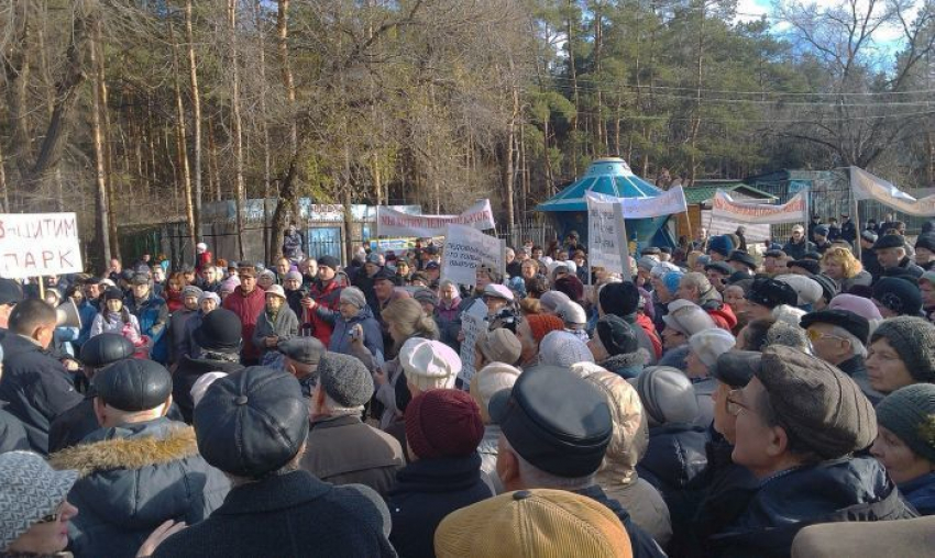 Воронежцы встали на защиту парка «Танаис» от уничтожения