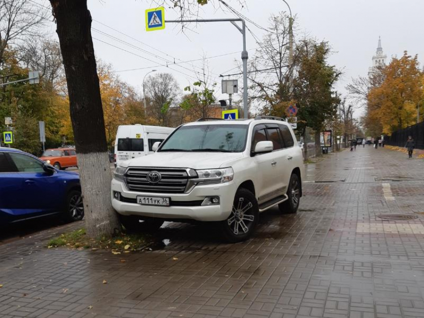 Land Cruiser показал царские привычки под окнами суда в Воронеже