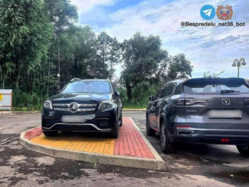 За царскую парковку оштрафовали водителя Mercedes-Benz в Воронеже