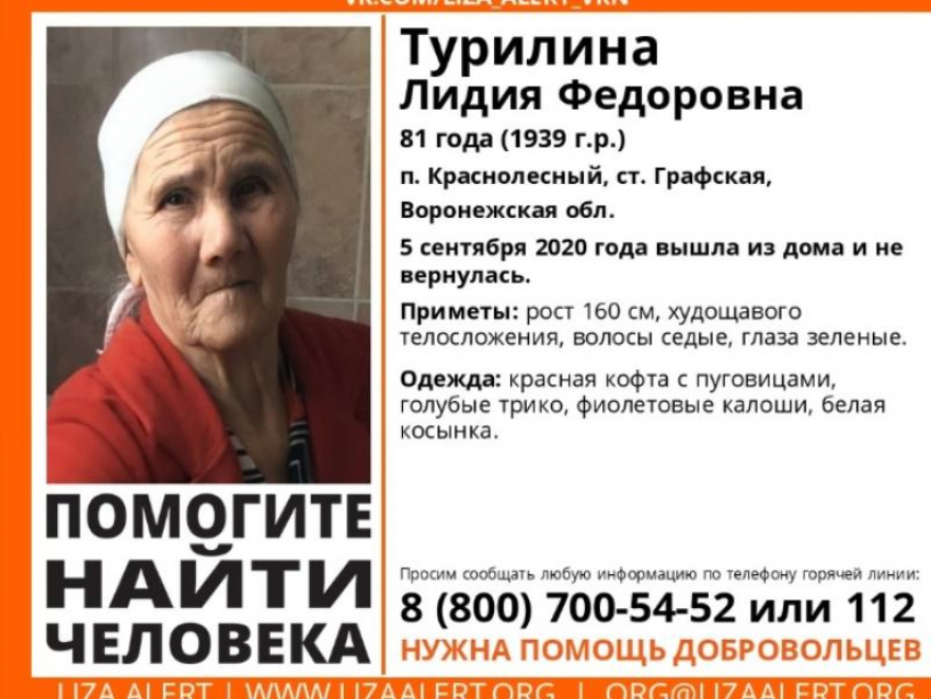 81-летняя пенсионерка потерялась на окраине Воронежа 