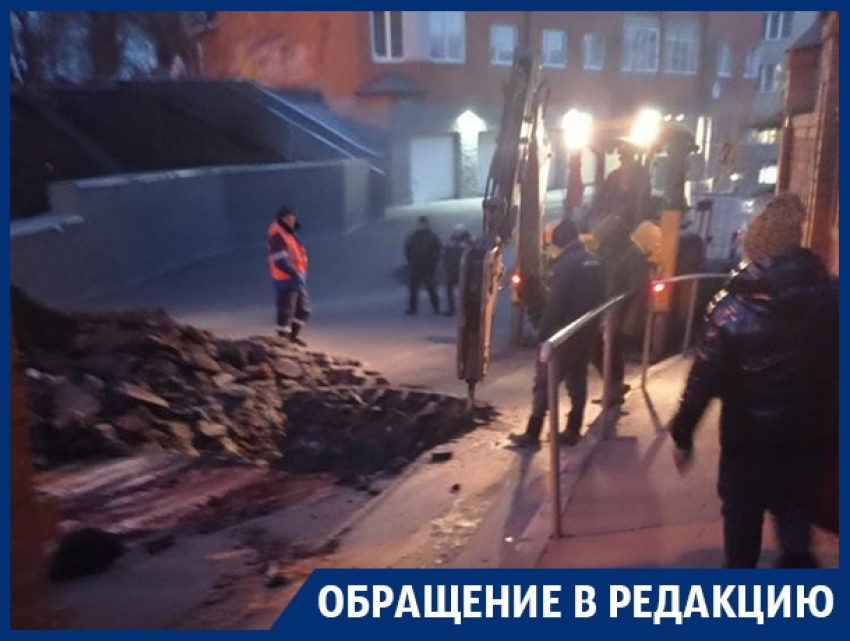 Копатели разворотили газовую трубу в центре Воронежа, из-за чего пришлось эвакуировать целый дом