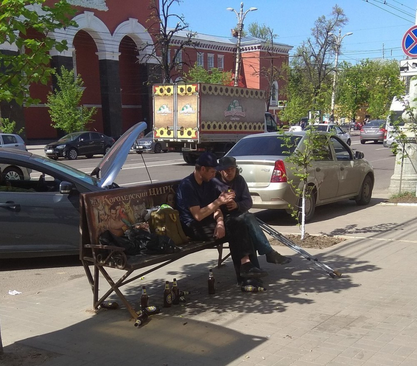 Воронежца, возмутившегося алкашней в центре города, назвали нытиком