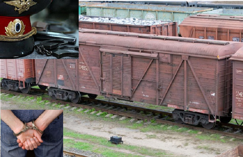 Два жителя Воронежской области пытались похитить черный металл с движущегося поезда