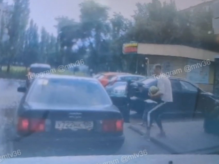 Дерзкая операция по похищению арбуза попала на камеру в Воронеже 