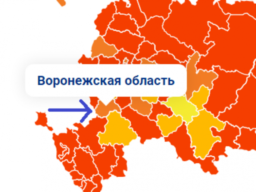 Воронежская область вышла из красной зоны по ковиду 