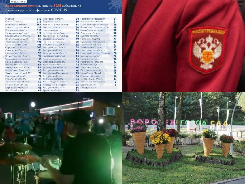Коронавирус в Воронеже 9 сентября: 15 тыс зараженных, антисанитария в суши-баре и «Город-сад» в режиме онлайн