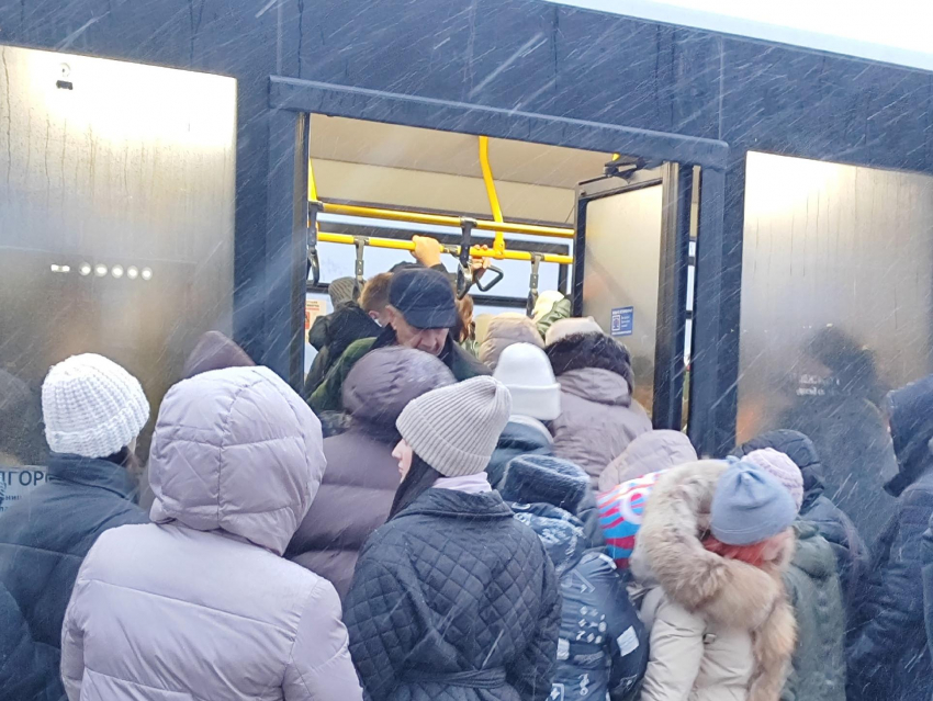 Пробки, космические цены на такси и давки на остановках: как Воронеж встретил первый снег