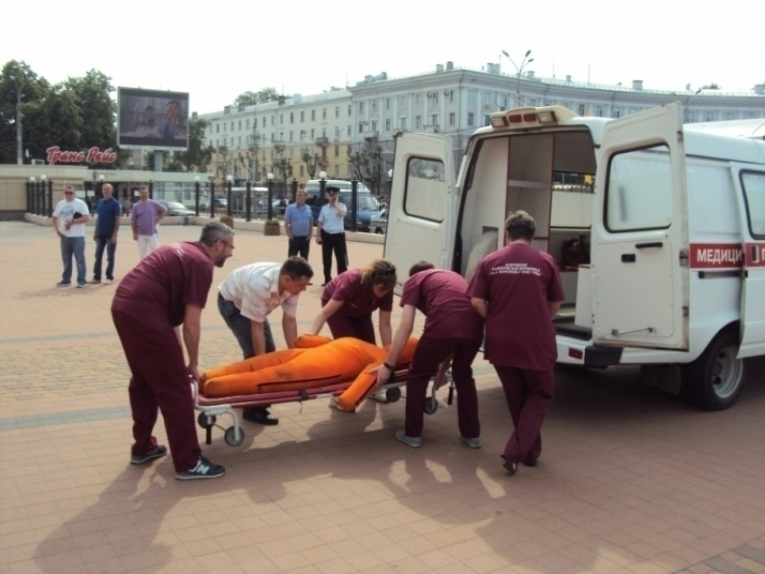 В Воронеже спасатели «ликвидировали» пожар на ЖД Вокзале «Воронеж-1"