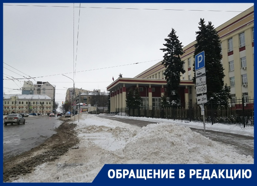 Платные парковки чудесным образом спасли дороги Воронежа от снега