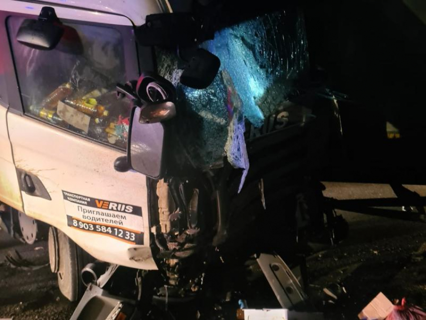 Дальнобойщик попал в больницу после происшествия под Воронежем 