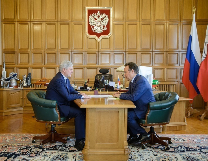 Председатель Центрально-Черноземного банка встретился с врио губернатора Александром Гусевым