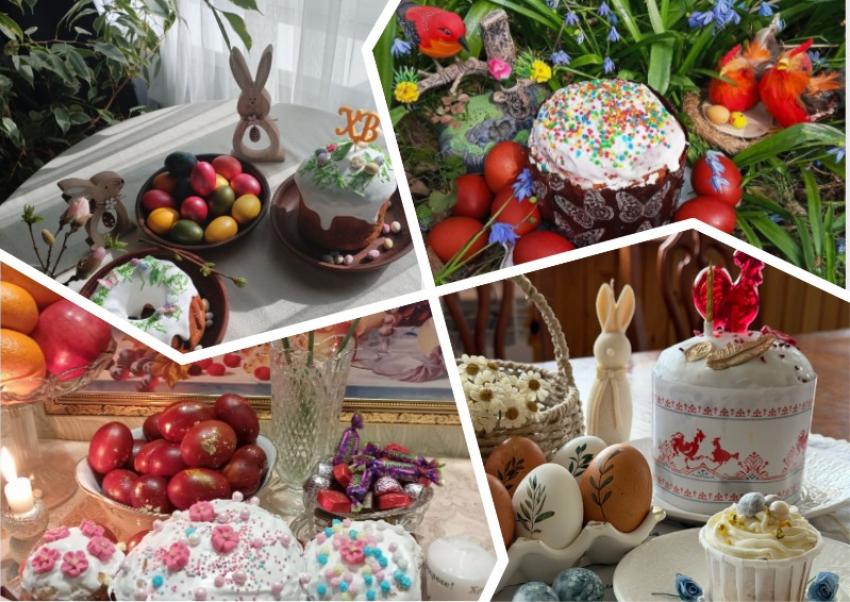 Красотой своих пасхальных столов поделились жители Воронежа 