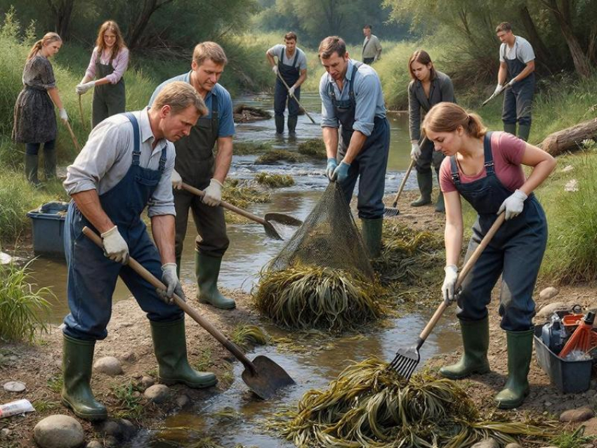 Проект расчистки русла реки Тихая Сосна готовят на федеральные деньги в Воронежской области 