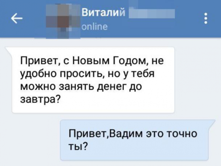 Житель Воронежа показал, как перехитрил в переписке мошенника «ВКонтакте"