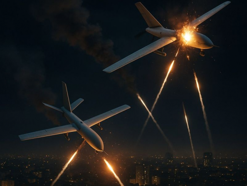 Дюжину беспилотников сбили за ночь ПВО в небе над Воронежской областью