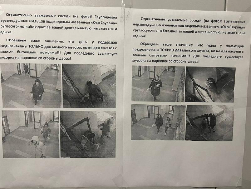 Группировка «Око Саурона» стыдит людей в Воронеже