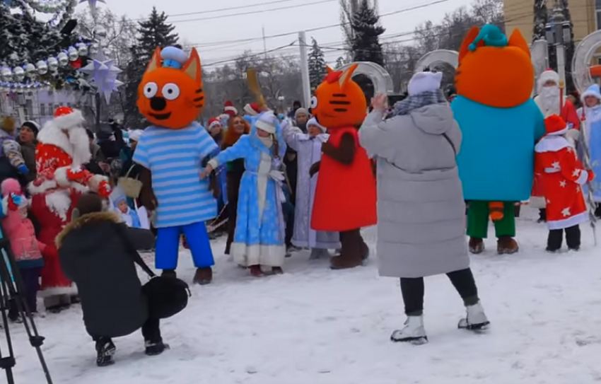 Воронежских властей обвинили в мерзкой обстановке на параде Дедов Морозов