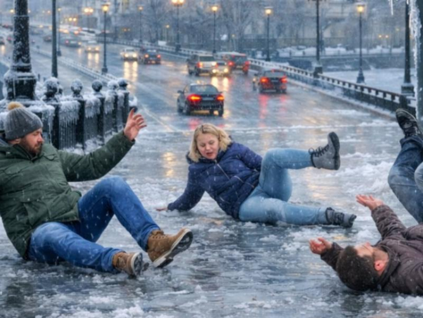 Гололедно недоброе утро настало в Воронеже 