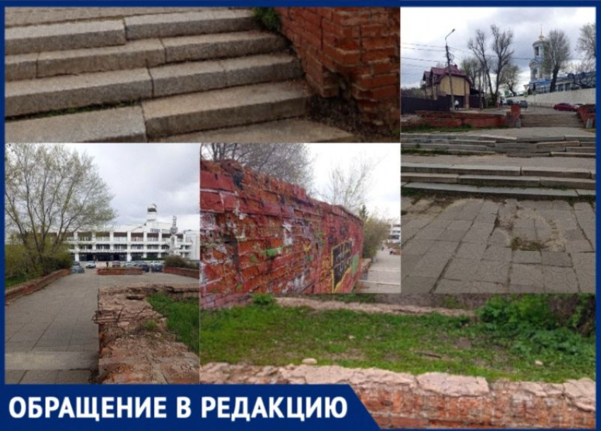 Торчащие штыри и разруха: о запустении Литературного парка продолжают трубить воронежцы