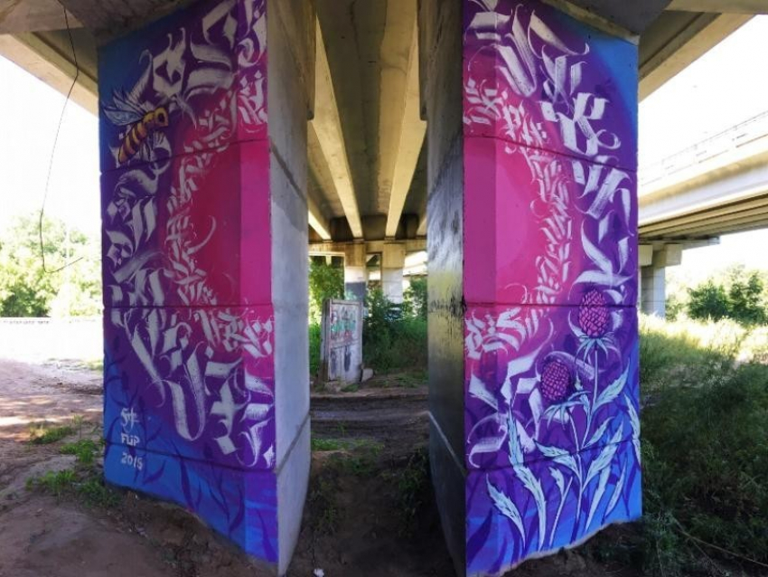Чиновница неожиданно отреагировала на магическое граффити под Северным мостом