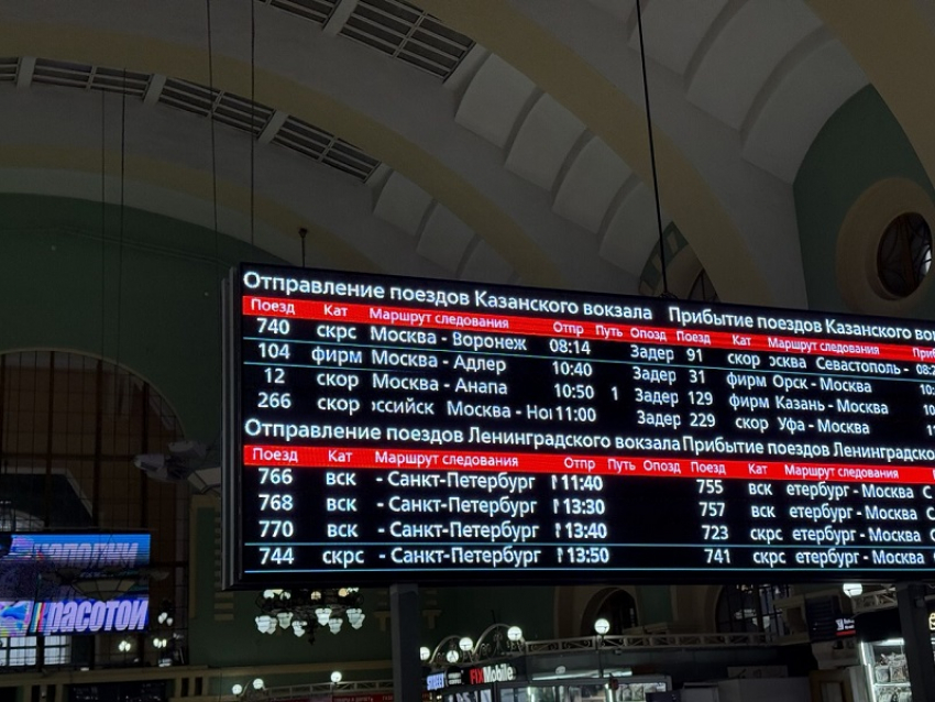Воронежцы рассказали, как застряли на Казанском вокзале в Москве и не могут вернуться в город 