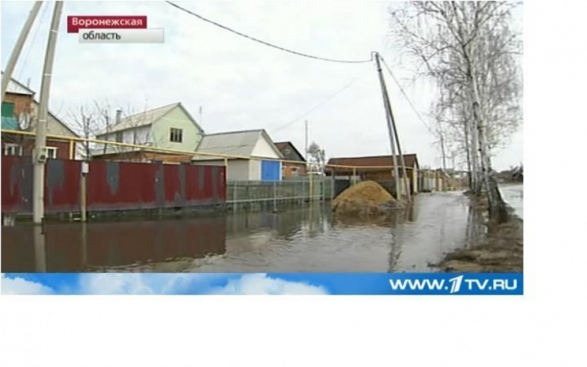 Воронеж из-за паводков засветился на Первом канале