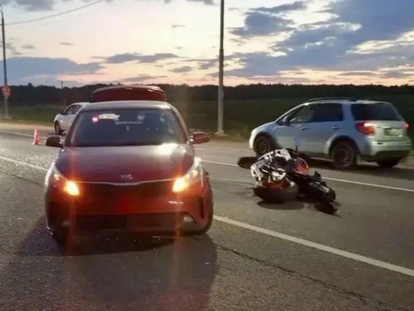 Мотоциклист погиб при столкновении с автомобилем под Воронежем