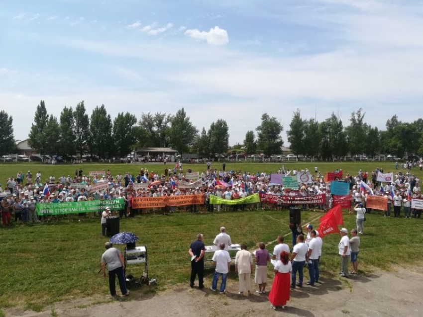 Две тысячи человек выступили против свиноцида в Воронежской области